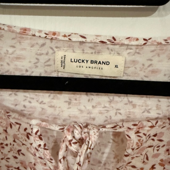 Lucky Brand Women's Floral Blouse - Light Pink - Picture 2 of 4